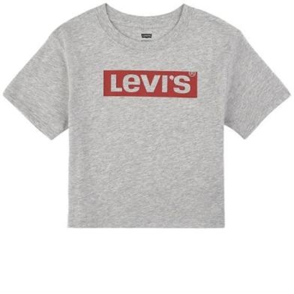 Levi's Gray Short Sleeve Tee with Red Logo